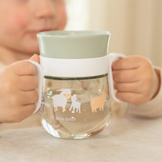 Little Dutch Hrneček s oušky 360° 200ml Farma (6m+)