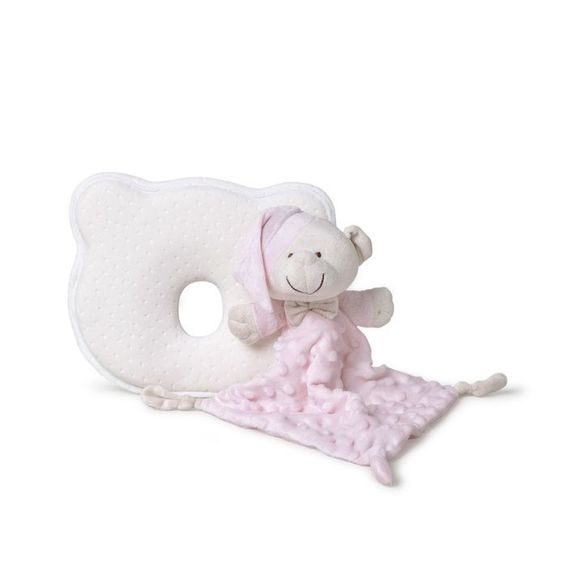 Interbaby Ergonomický polštář + Přítulka Medvídek RŮŽOVÁ