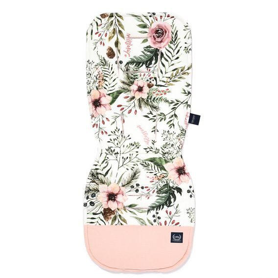 La Millou Podložka do kočárku Organic Jersey - WILD BLOSSOM & POWDER PINK