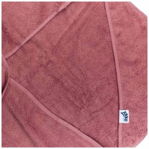 Kikko BIO bavlněná froté osuška s kapucí XKKO Organic 90x90cm MESA ROSE