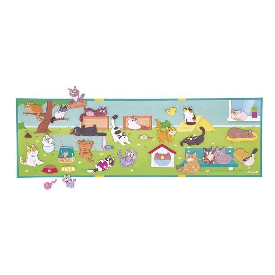 Janod Magnetická kniha Magnetistories KOČKY