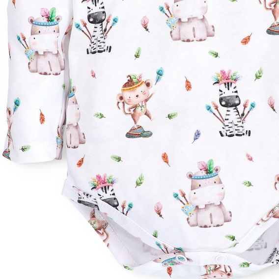 NINI Body dlouhý rukáv Zebra VZOROVANÉ