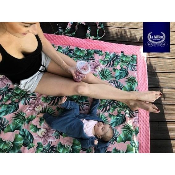 La Millou Pikniková deka XL (145x170) SANTORINI & NAVY