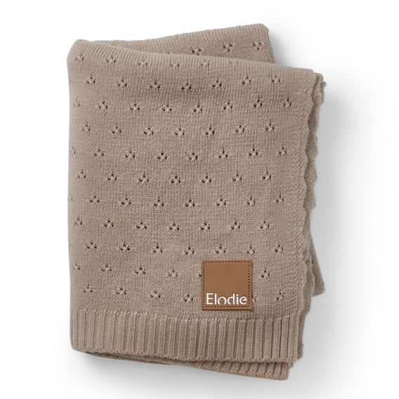 Elodie Details Pletená deka Pointelle - Tender Taupe