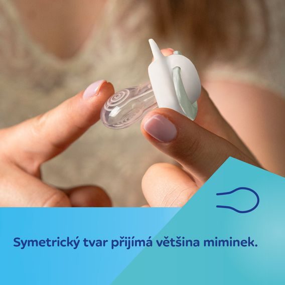 Canpol babies Dudlík 18m+ silikon symetrický 2ks GOOSE