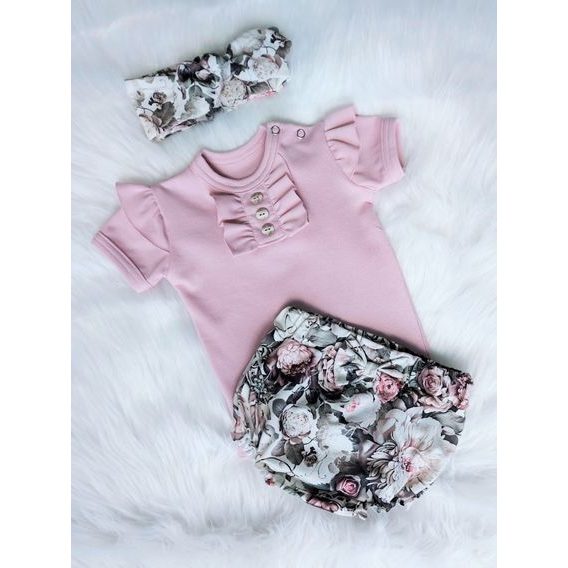 Bambarillo Body krátký rukáv Renata PUDROVĚ RŮŽOVÁ