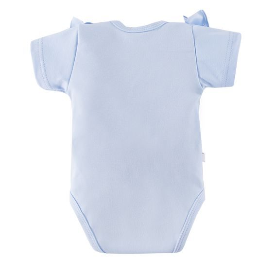 Eevi Body krátký rukáv s volánkem Botanic SVĚTLE MODRÉ