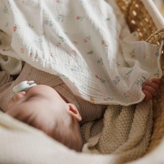 BabyOno Mušelínové pleny 3ks KYTIČKY