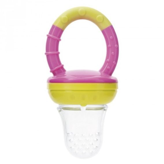 Canpol Silikonová krmící síťka na ovoce RŮŽOVO-ZELENÁ