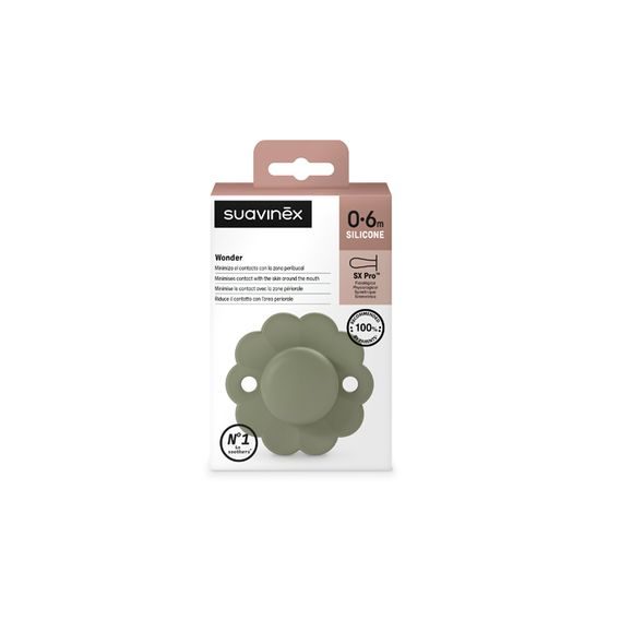 Suavinex Wonder dudlík SX Pro fyziologický 0-6m Hedge Green