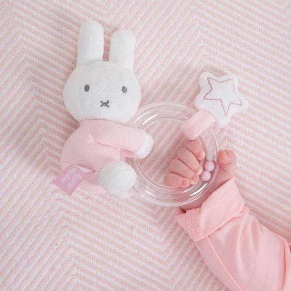 Tiamo Chrastítko s kroužkem MIFFY SAFARI PINK