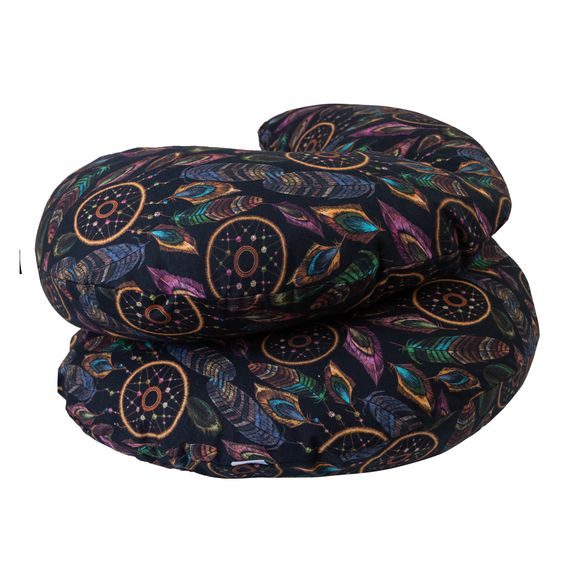 BabyMatex Multifunkční polštář C-Pillow (č.01) LAPAČE SNŮ ČERNÁ