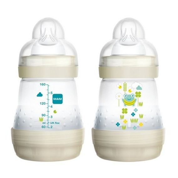 MAM Láhev samosterilizační Anti-Colic 160ml, 0m+ - BÍLÁ