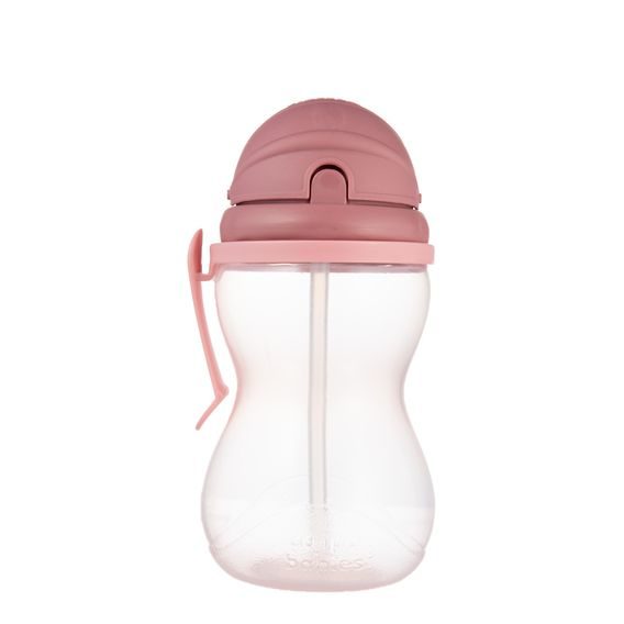Canpol babies Sportovní láhev s brčkem 370ml (12m+) RŮŽOVÁ