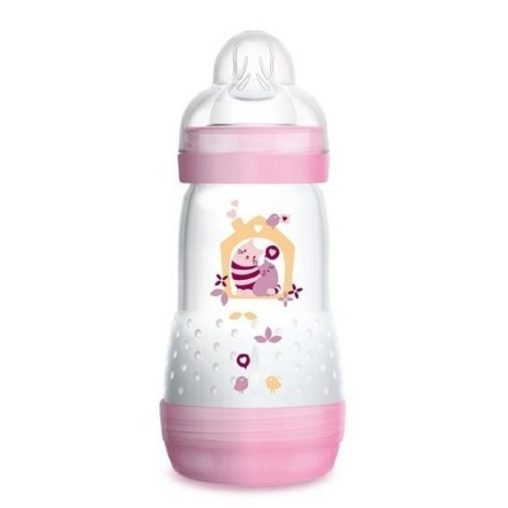 MAM Láhev samosterilizační Anti-Colic 260ml, 2m+ - RŮŽOVÁ