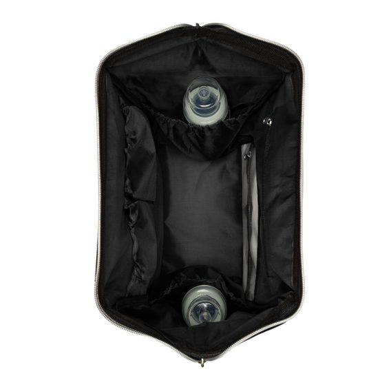 KikkaBoo Přebalovací batoh Siena Black & Silver
