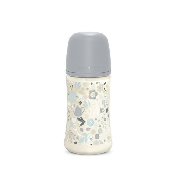 Suavinex Wonderland kojenecká láhev 270ml LIBERTY MODRÁ