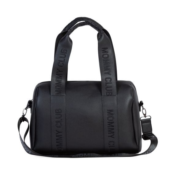 Childhome Přebalovací taška Mommy Club Signature Vegan Leather Black