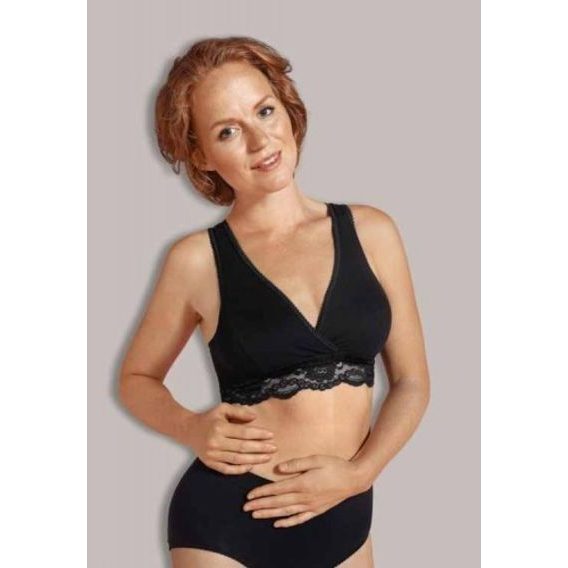 Carriwell Křížená kojící podprsenka ČERNÁ