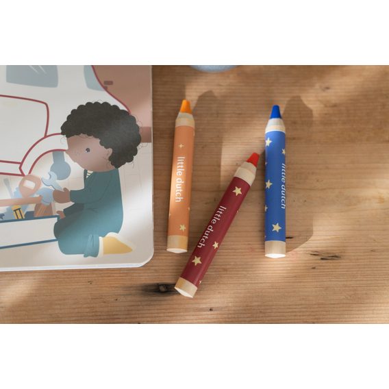 Little Dutch Omalovánky s pastelkami Jim Doprava