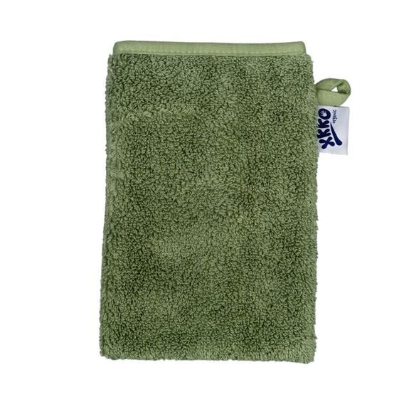 Kikko BIO bavlněná froté žínka XKKO Organic GRANITE GREEN