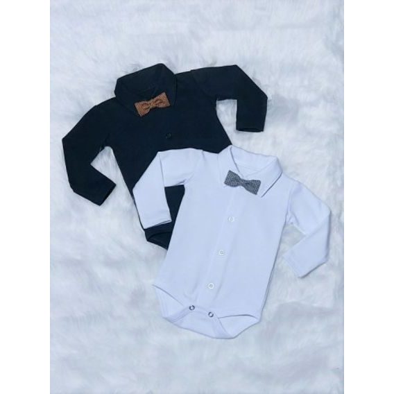 Bambarillo Body košile dlouhý rukáv BÍLÁ