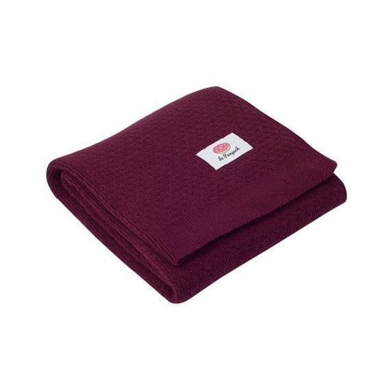 Le Pampuch Pletená dětská deka 100%Cotton WINTER - BORDO