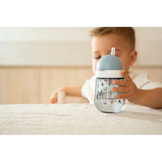 Little Dutch Hrnek s brčkem 300 ml Forest Friends (9m+)