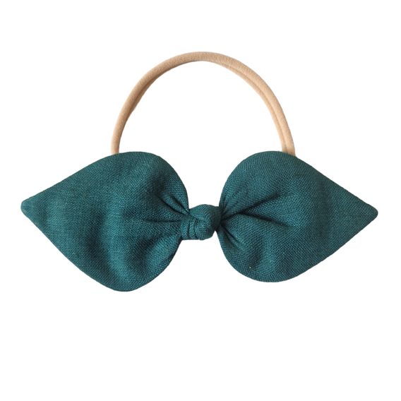 Aliro Čelenka Zoe lněná LAHVOVĚ ZELENÁ