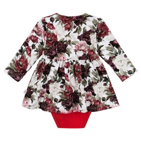 Ewa Collection Body-šaty RED FLOWERS