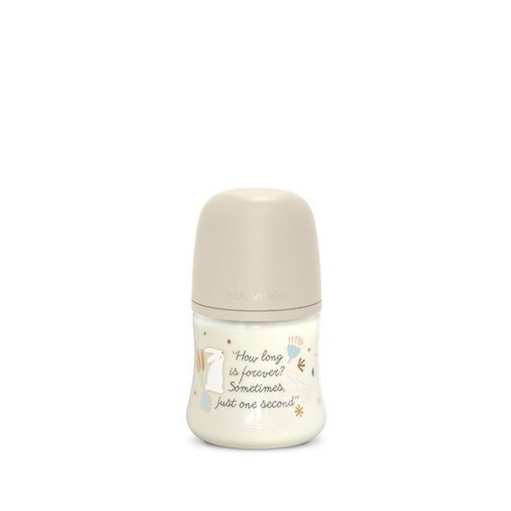 Suavinex Wonderland kojenecká láhev 150ml KRÉMOVÁ