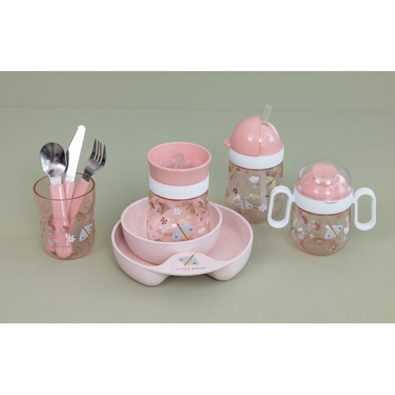 Little Dutch Hrneček s oušky 200ml Květiny a motýli (6m+)