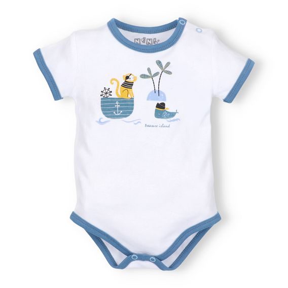 NINI Body krátký rukáv Pirates BÍLÉ