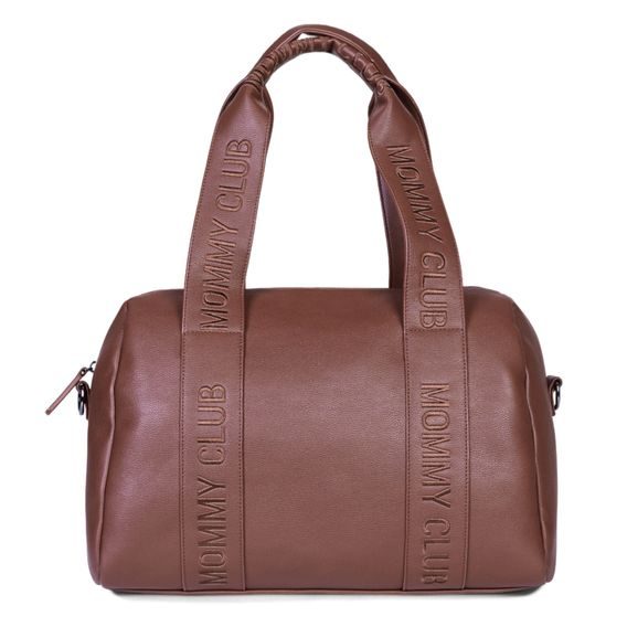 Childhome Přebalovací taška Mommy Club Signature Vegan Leather Dark Brown