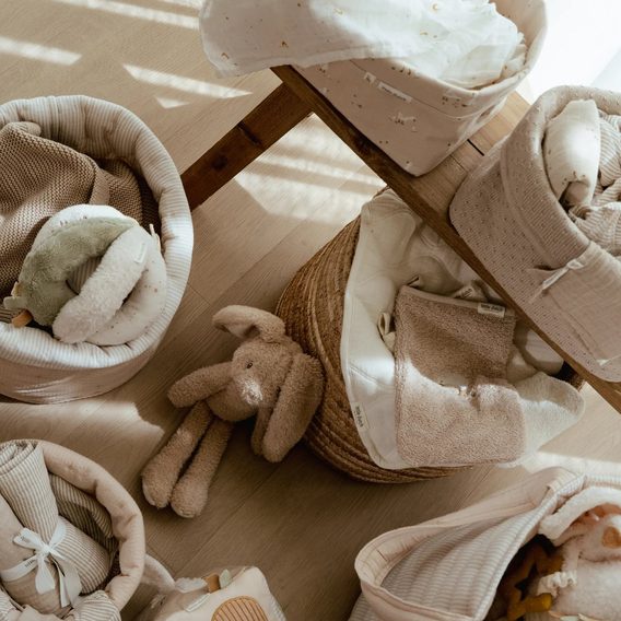 Little Dutch Mušelínové pleny organic 2ks Husa Newborn Naturals (70x70cm)