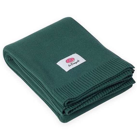 Le Pampuch Pletená dětská deka 100%Cotton PREMIUM - GREEN GLASS