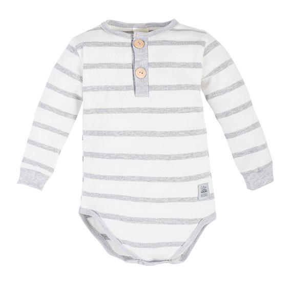 Makoma Body "polo" dlouhý rukáv Greco WHITE STRIPES