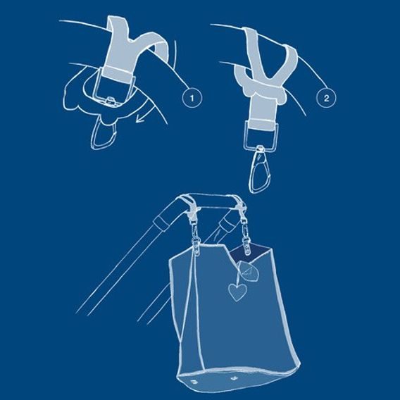 La Millou Úchyty na kočárek - GREY/SILVER