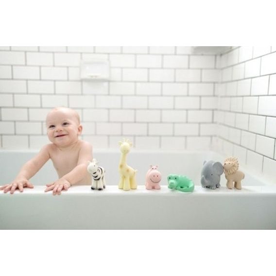 Tikiri Safari Chrastítko/kousátko z přírodní gumy KROKODÝL NEW