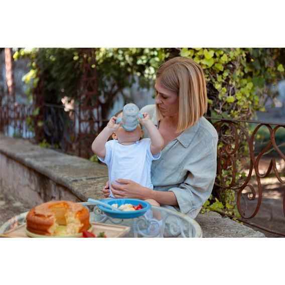 Suavinex Bear 2.láhev s oušky 270ml RŮŽOVÁ