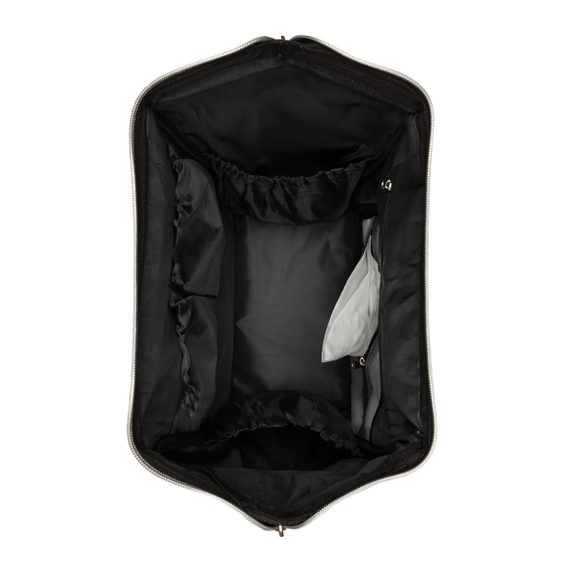 KikkaBoo Přebalovací batoh Siena Black & Silver