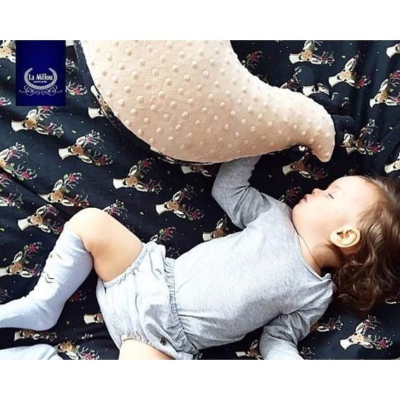 La Millou Multifunkční polštář Minky Hen - POWDER PINK & WILD BLOSSOM