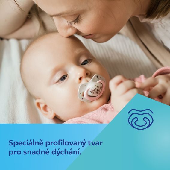 Canpol babies Dudlíky 6-18m 2ks silikon symetrické Bonjour Paris RŮŽOVÁ