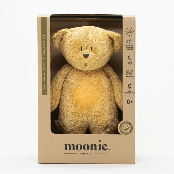 MOONIE Usínáček medvěd Organic HONEY NATUR