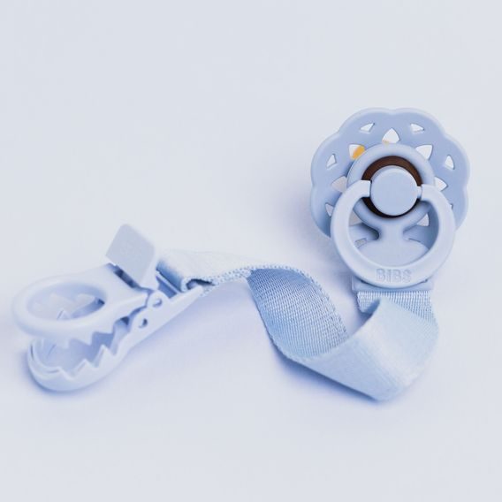 BIBS Loop Klip na dudlík DUSTY BLUE