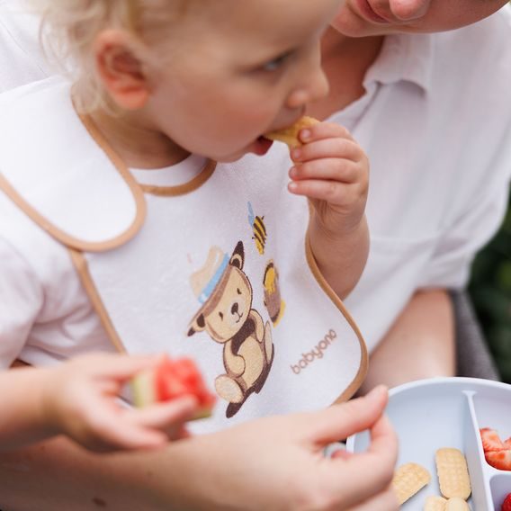 BabyOno Bryndák froté 6m+ BÉŽOVÝ