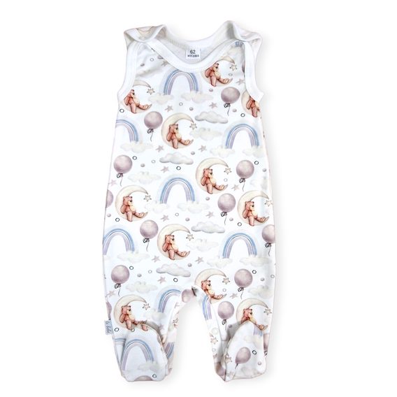 Le Bebe Soupravička (4ks) s dupačkami - Méďa na měsíci