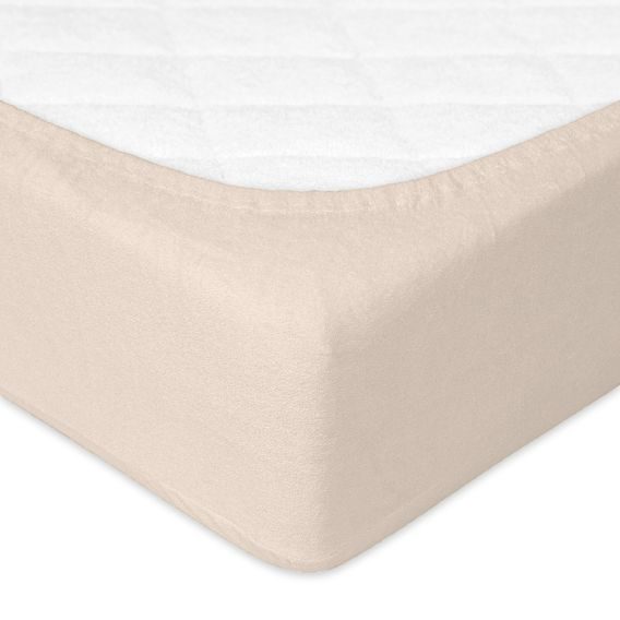 BabyMatex Nepromokavé froté prostěradlo 120x60cm BÉŽOVÉ