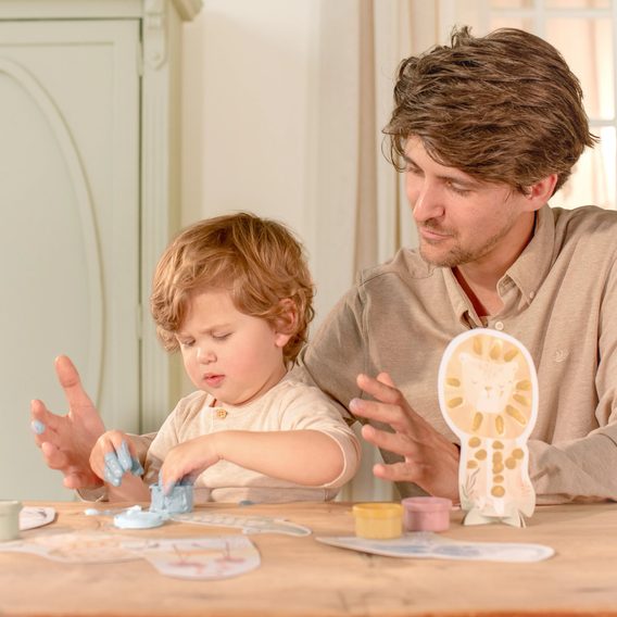 Little Dutch Kreativní sada malovaní prsty Safari Friends