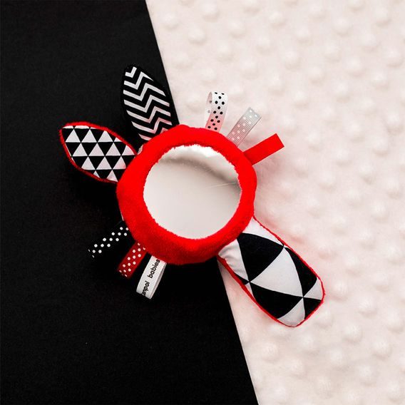 Canpol babies Kontrastní pískátko se zrcátkem SENSORY